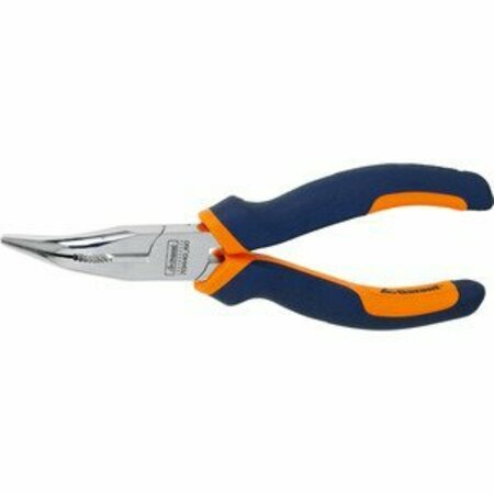 GARANT Angled Snipe Nose Pliers with Grips, Chrome-plated, Overall Length: 160mm 713440 160